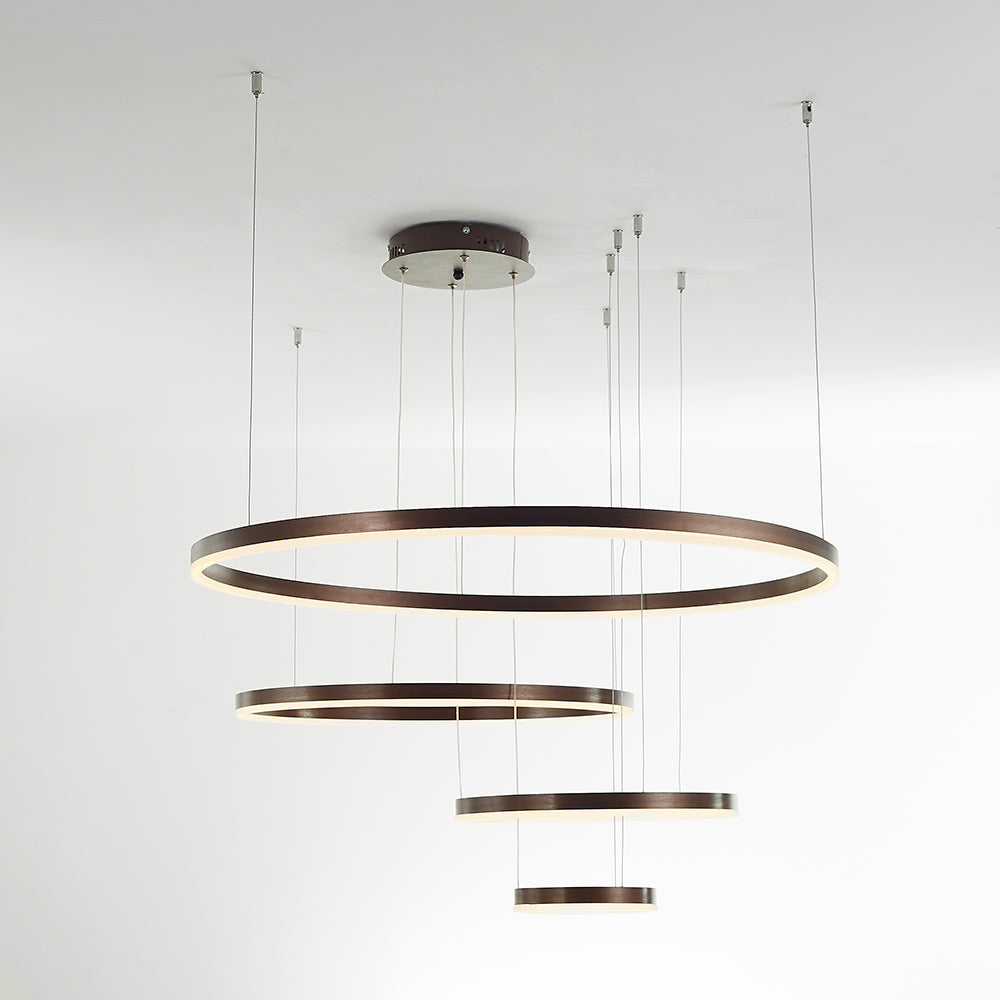 Arisha Moderne Grote Hanglampen Wit Metaal Slaapkamer Woonkamer Tir-Cirkel