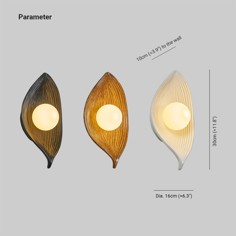 Elif Moderne LED Wandlampen Zwart/Wit/Hout Acryl Woonkamer