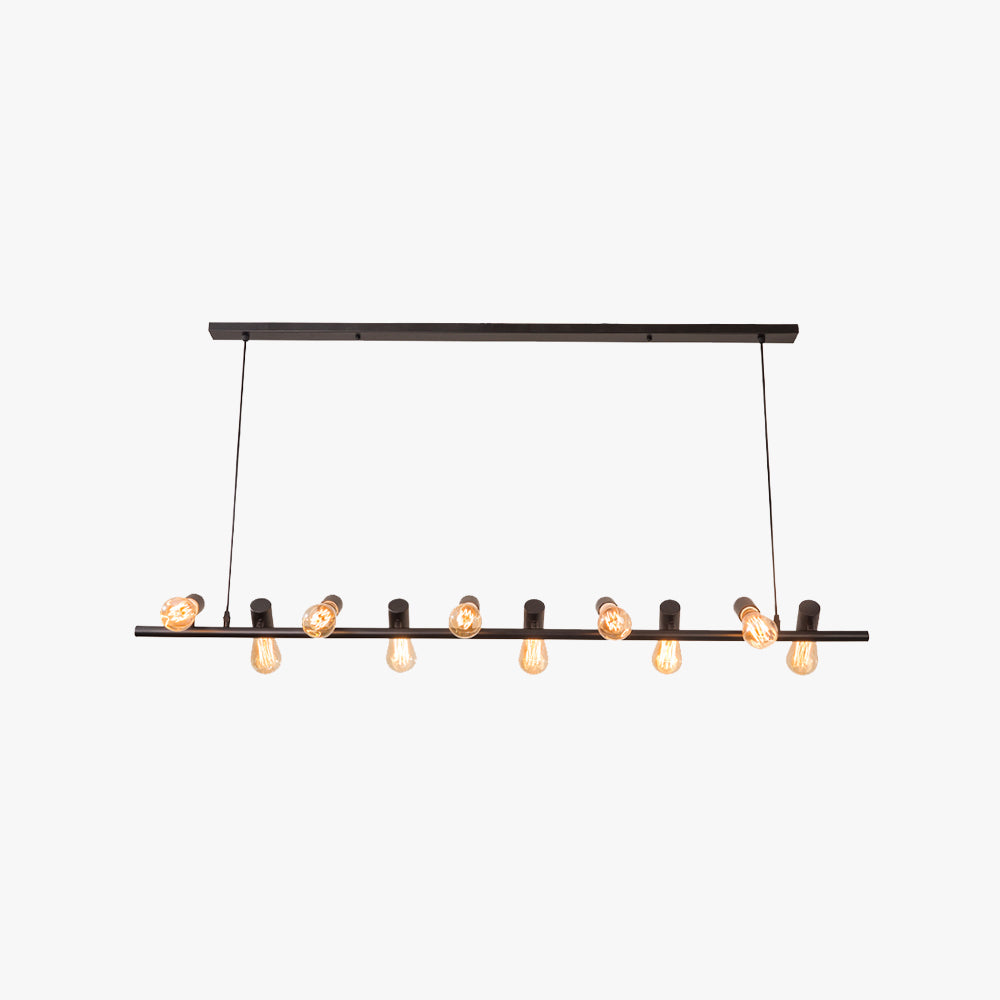 Alessio Vintage LED Kroonluchters Zwart Metaal Eetkamer/Woonkamer/Bar