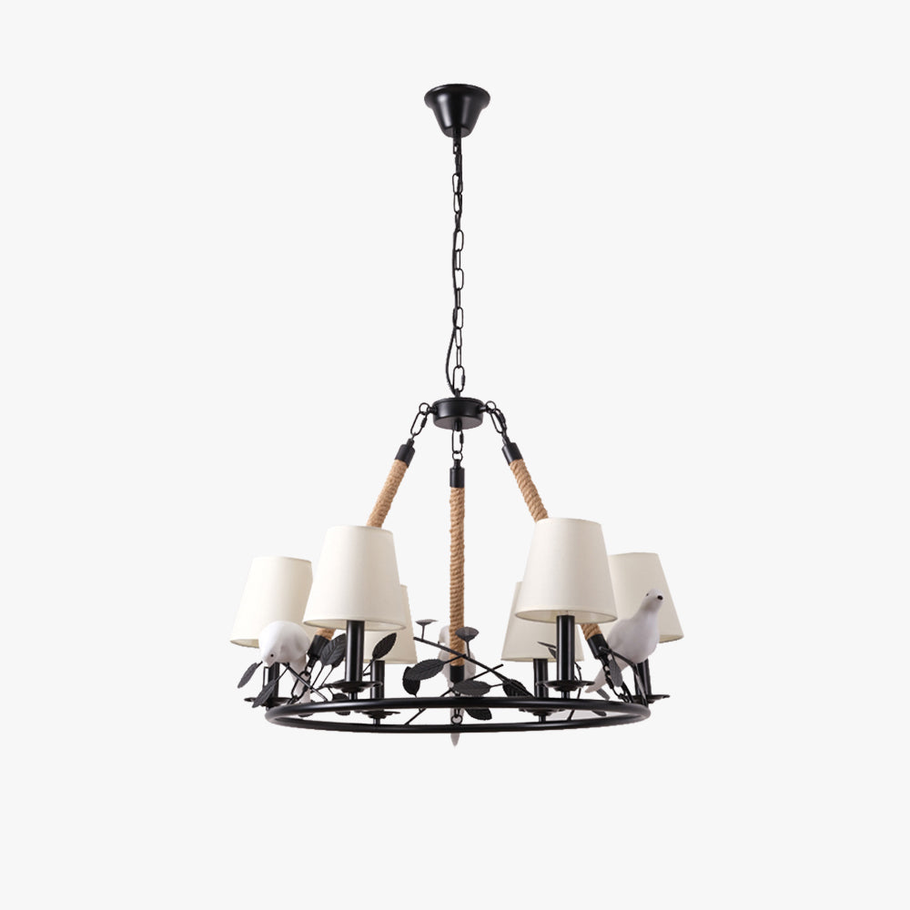 Epoch Vintage LED Kroonluchters Zwart Metaal Woonkamer/Badkamer