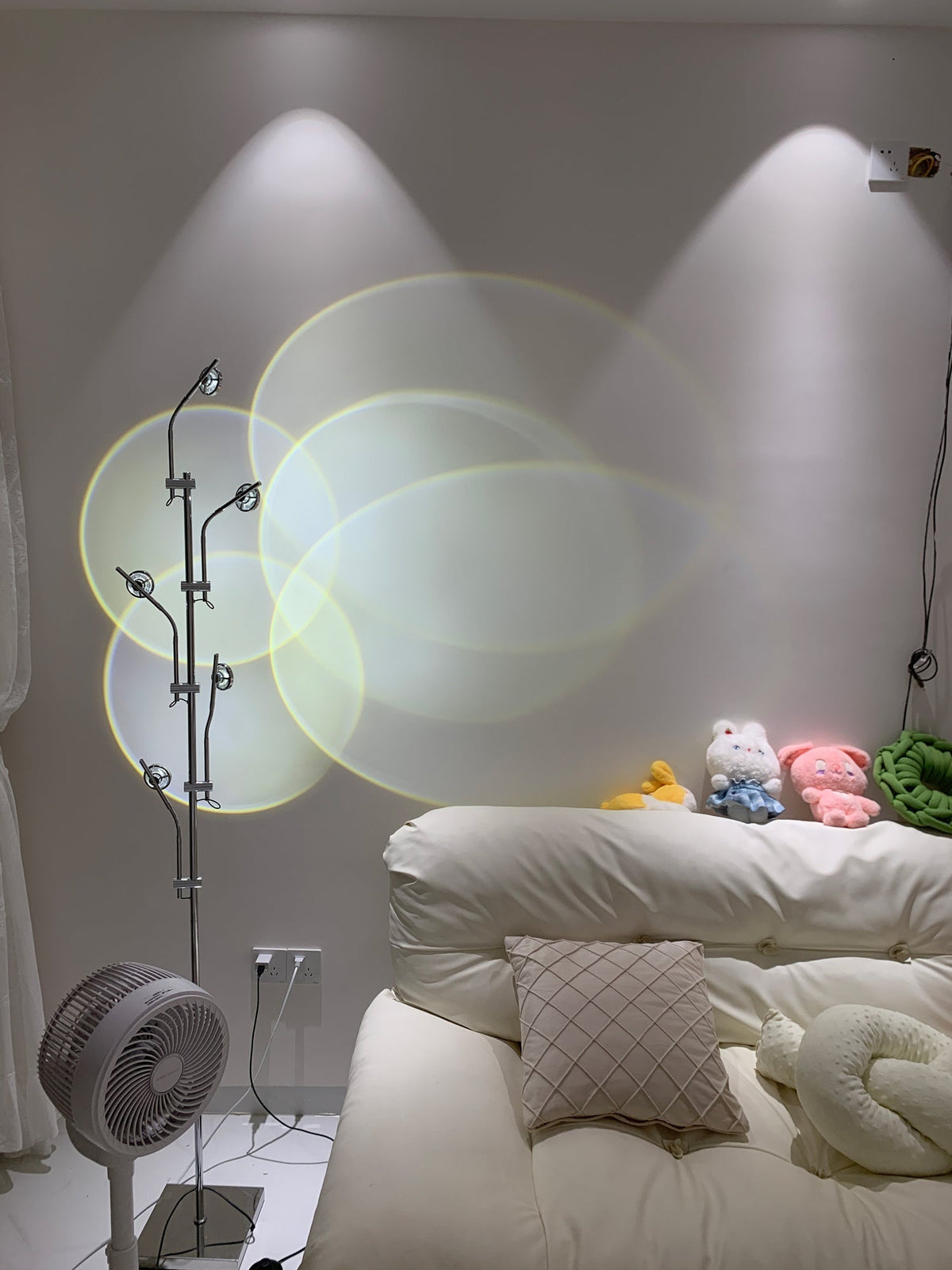 Receiv staal vloerlamp
