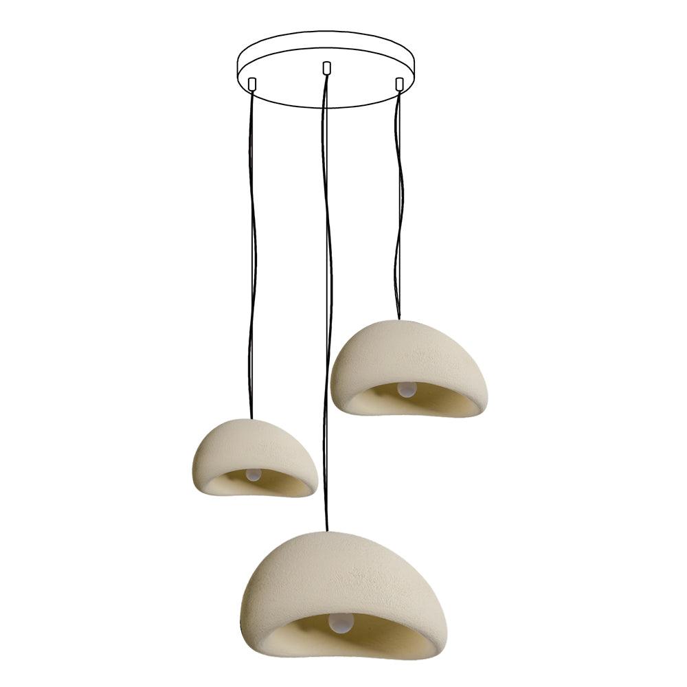 Kroonluchter Wabi-Sabi kiezelvormige Cluster Organische Vorm Minimalistische Kunst