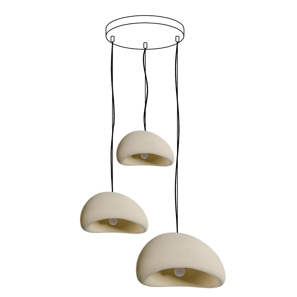 Kroonluchter Wabi-Sabi kiezelvormige Cluster Organische Vorm Minimalistische Kunst