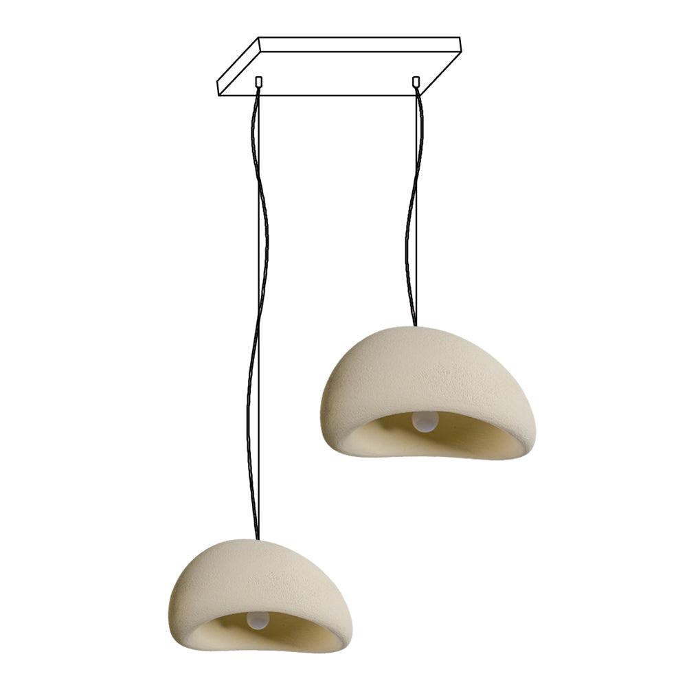 Kroonluchter Wabi-Sabi kiezelvormige Cluster Organische Vorm Minimalistische Kunst