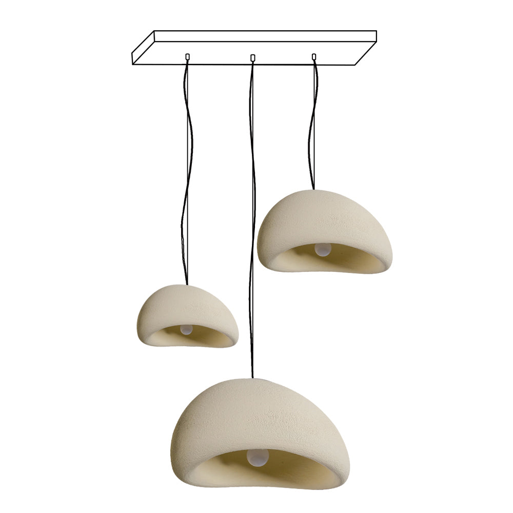 Kroonluchter Wabi-Sabi kiezelvormige Cluster Organische Vorm Minimalistische Kunst