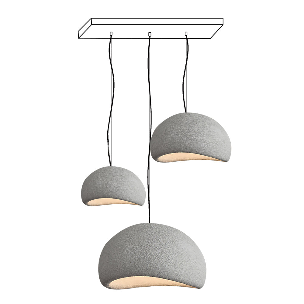 Kroonluchter Wabi-Sabi kiezelvormige Cluster Organische Vorm Minimalistische Kunst