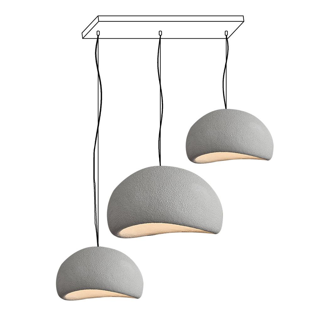 Kroonluchter Wabi-Sabi kiezelvormige Cluster Organische Vorm Minimalistische Kunst