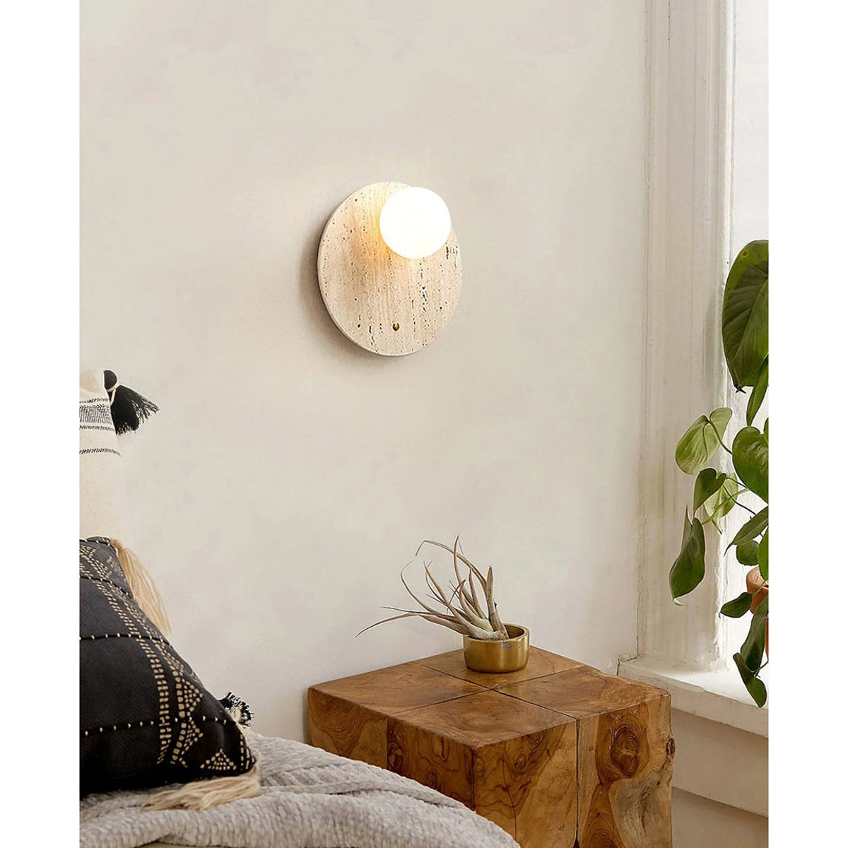 Seraelia travertin wandlamp