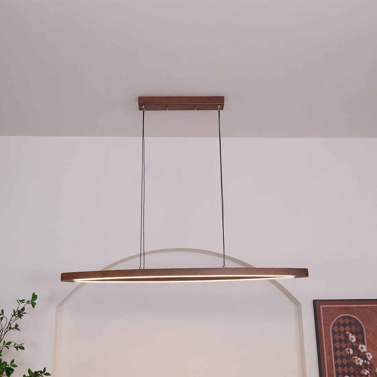 Hylan Hout Minimalistische hanglamp