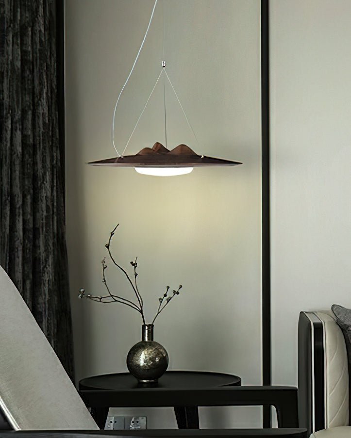 Vathea Premium Noordse kunst hanglamp van hout