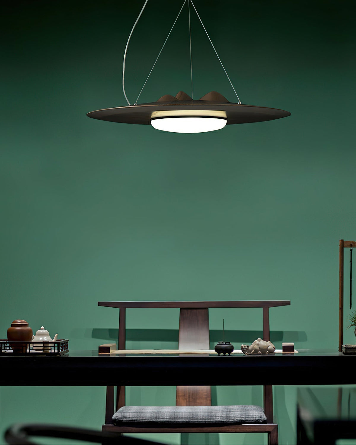 Vathea Premium Noordse kunst hanglamp van hout