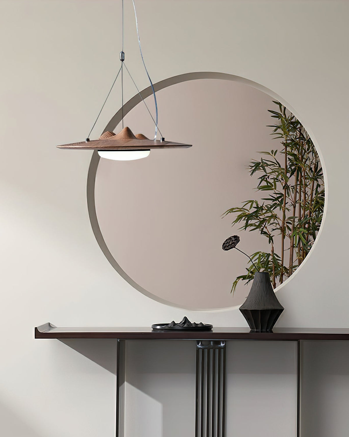 Vathea Premium Noordse kunst hanglamp van hout