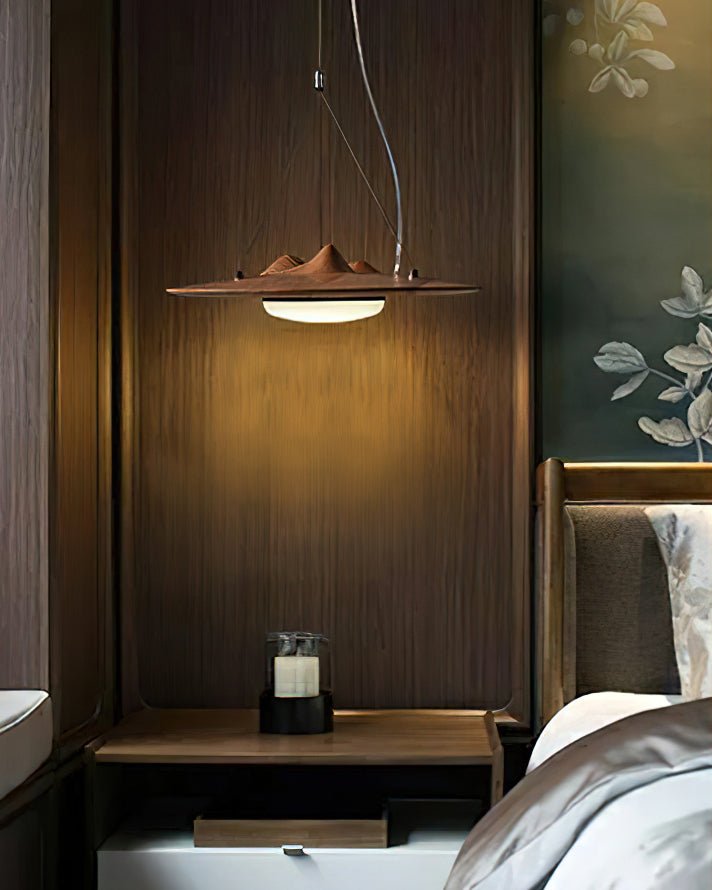 Vathea Premium Noordse kunst hanglamp van hout