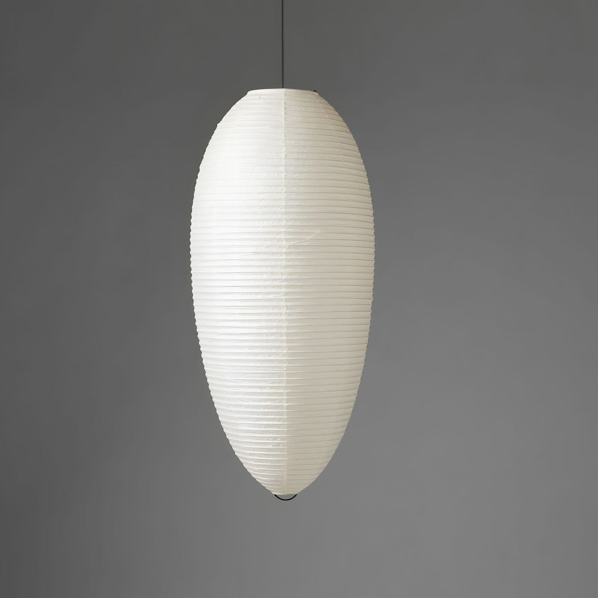 Myraean Moderne minimalistische hanglamp met bamboe en papier in kastanjebruin