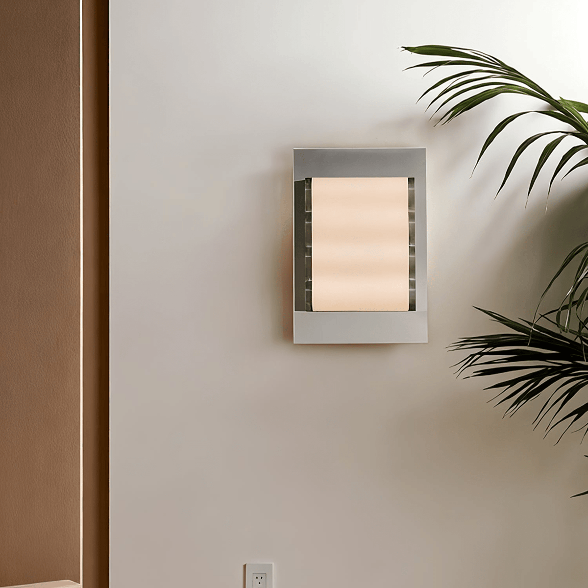 Wave wandlamp met moderne stoffen kap