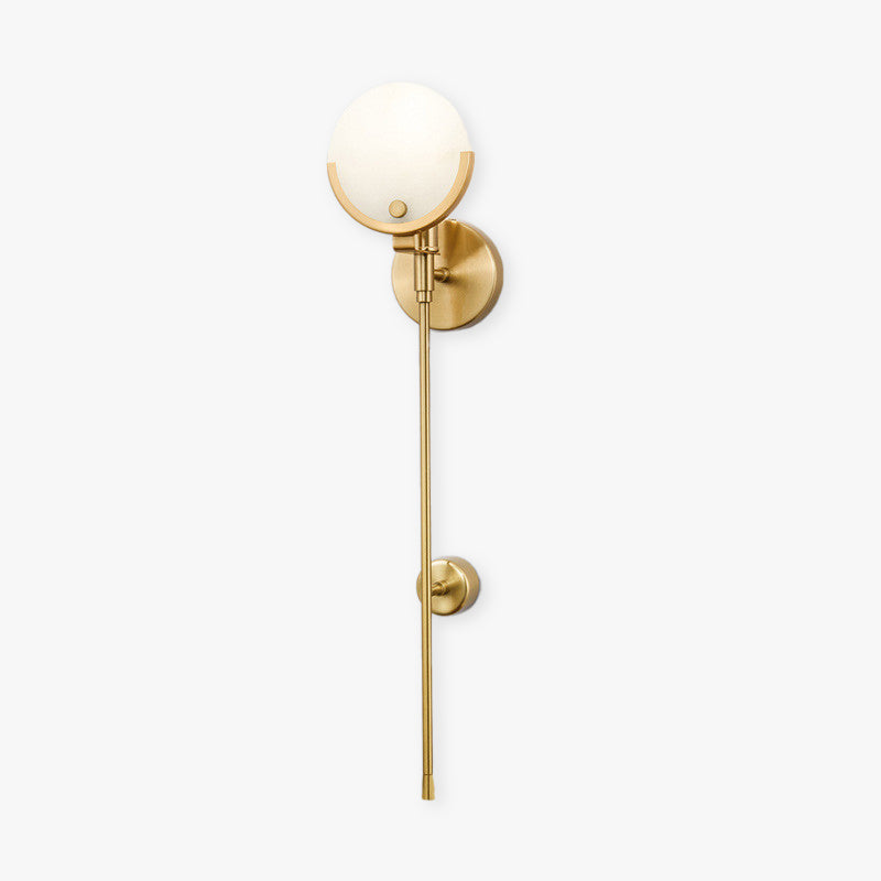 Valentina Ronde Design LED Wandlampen Wit Goud Metaal Eetkamer Woonkamer