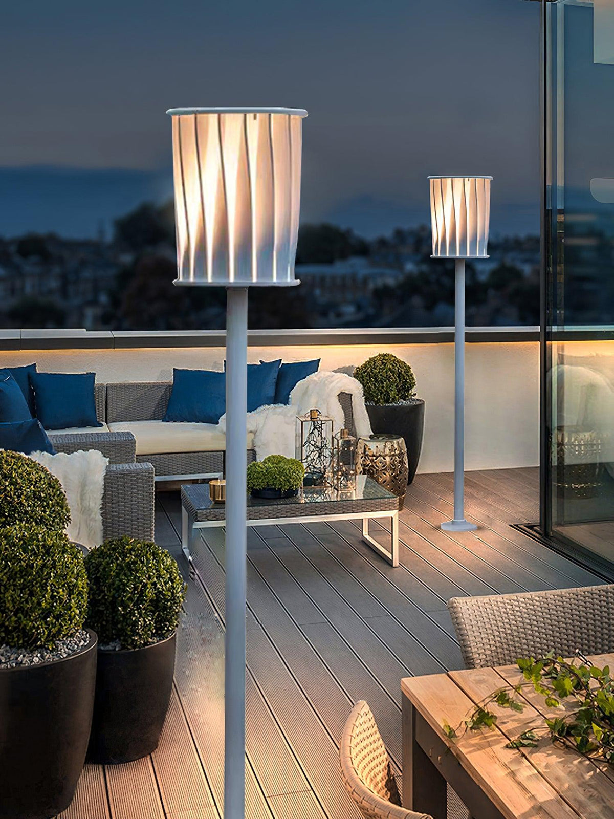 Flare Moderne buitenwandlamp van aluminium