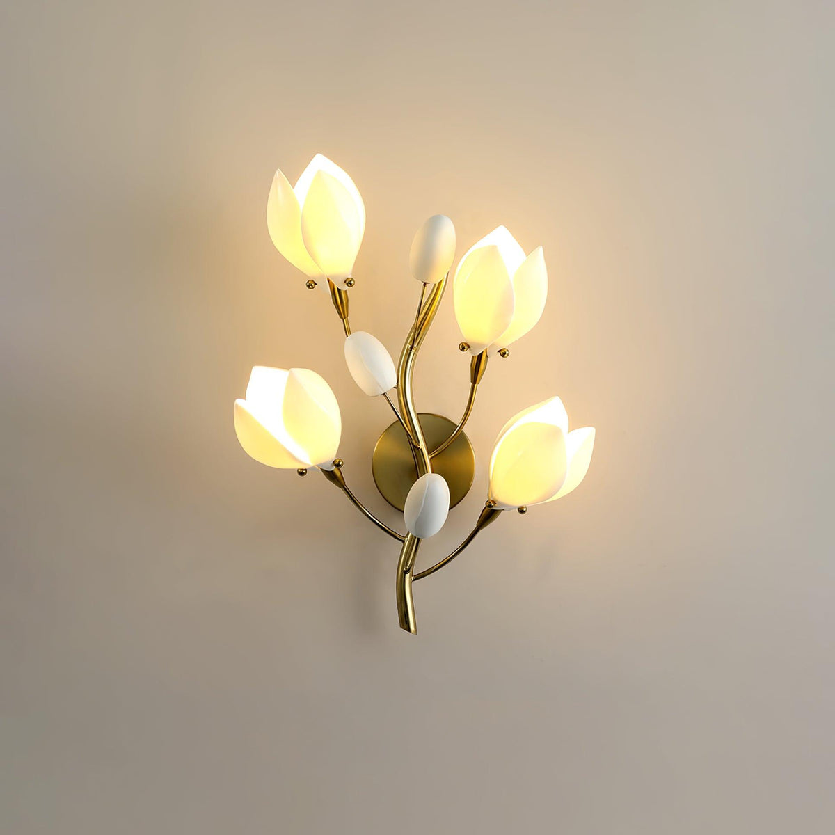 Dirixa Magnolia elegantie wandlamp van keramiek