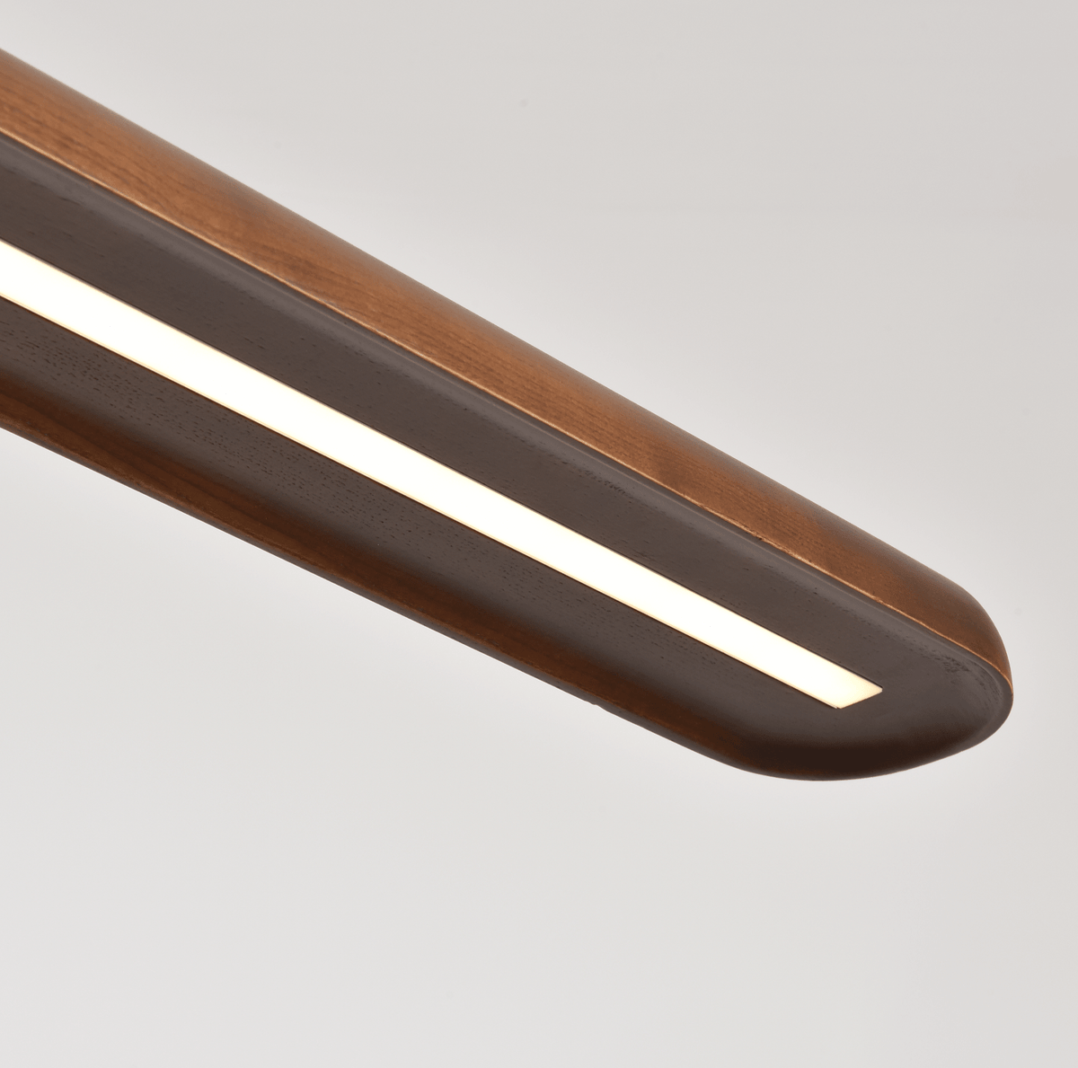Wide hout Linear hanglamp