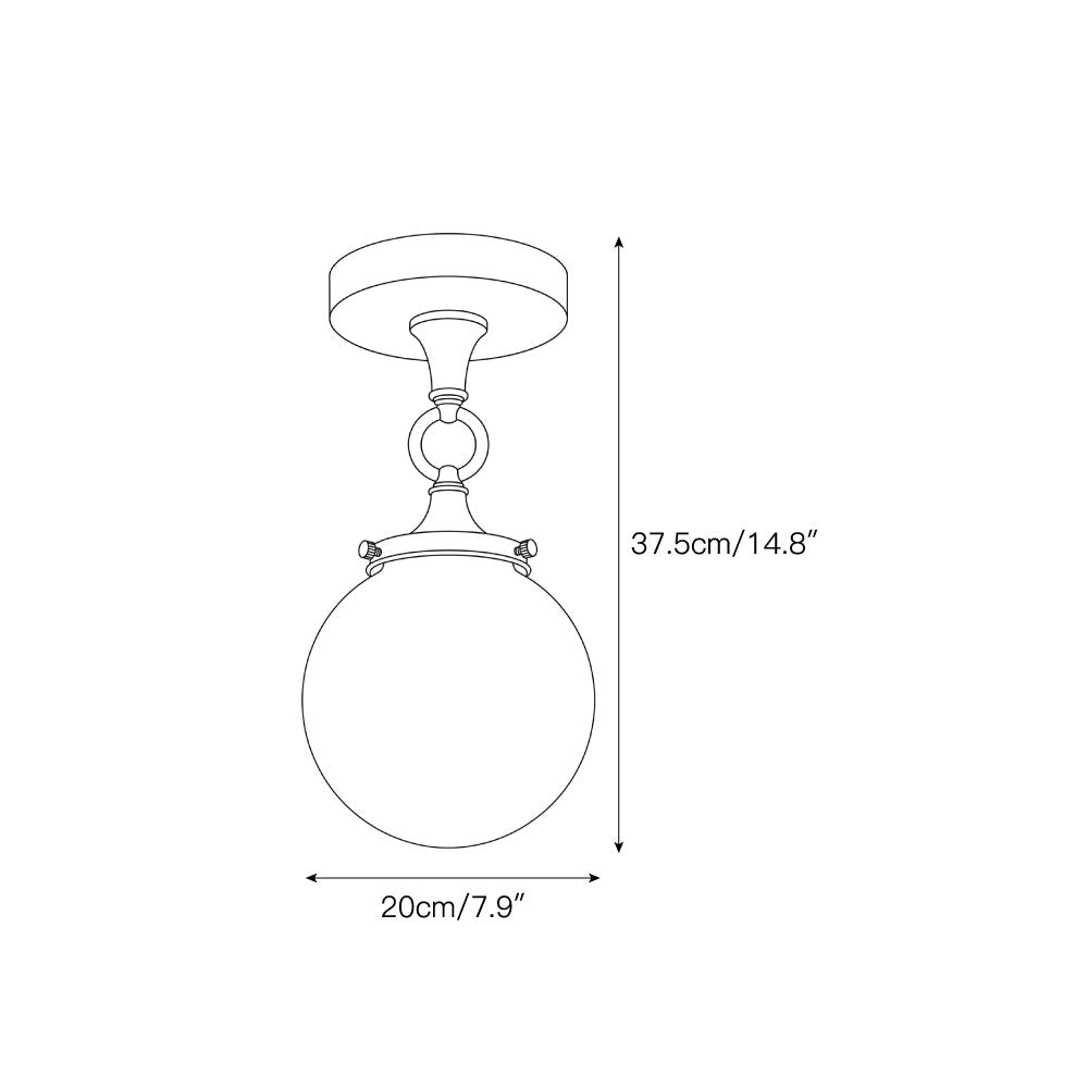 Elaelella Semi-Vlakke plafondlamp