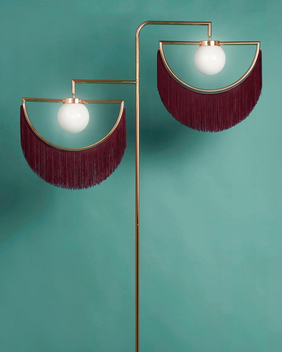 Dexe moderne vloerlamp in roze