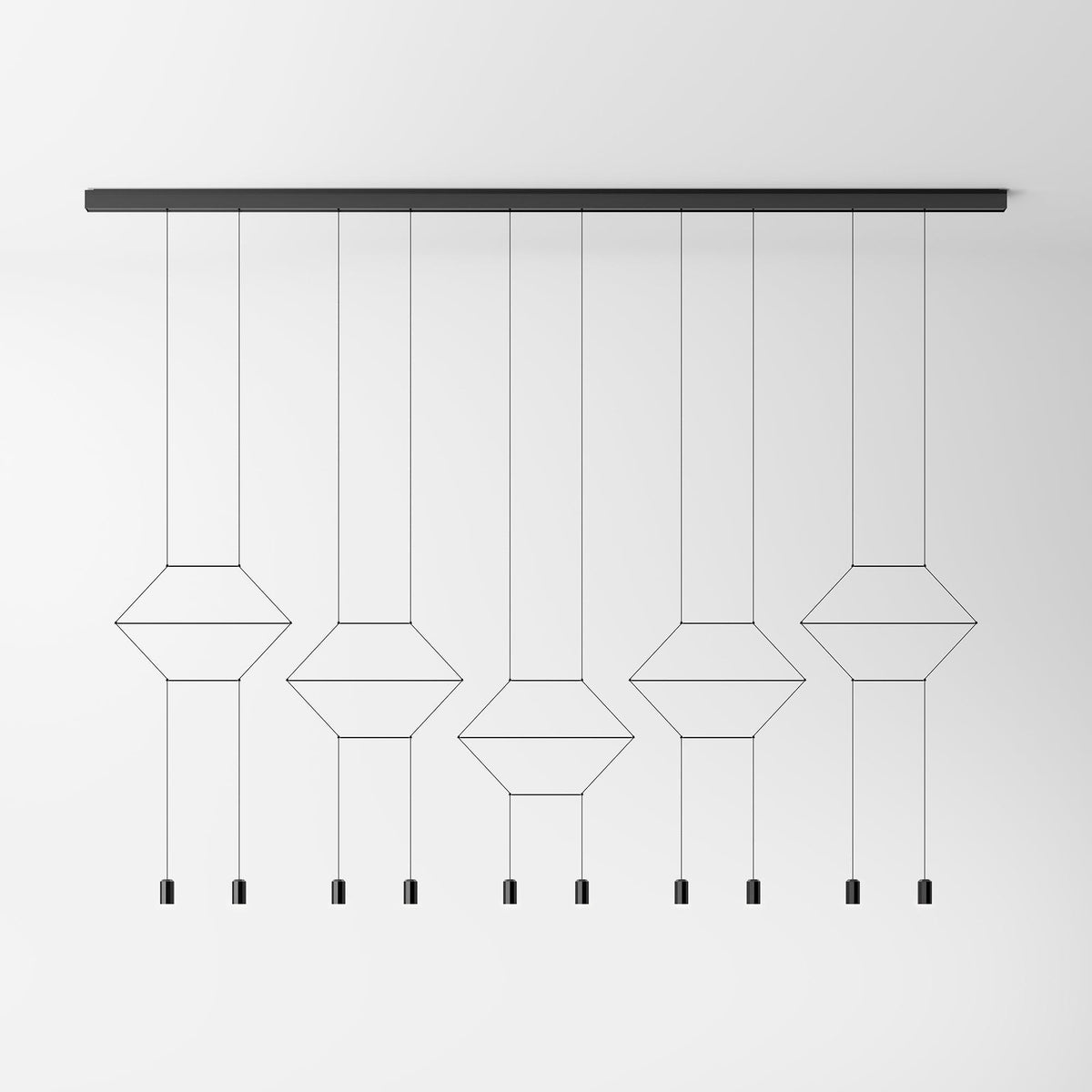 Lunarie hanglamp van acryl en plastic