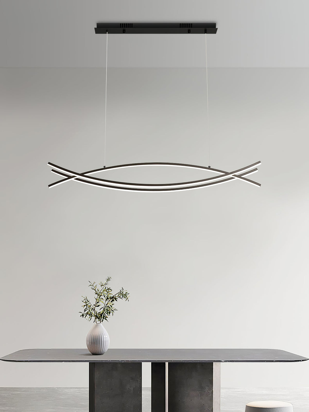 Curinis Moderne minimalistische kunst kroonluchter met LED