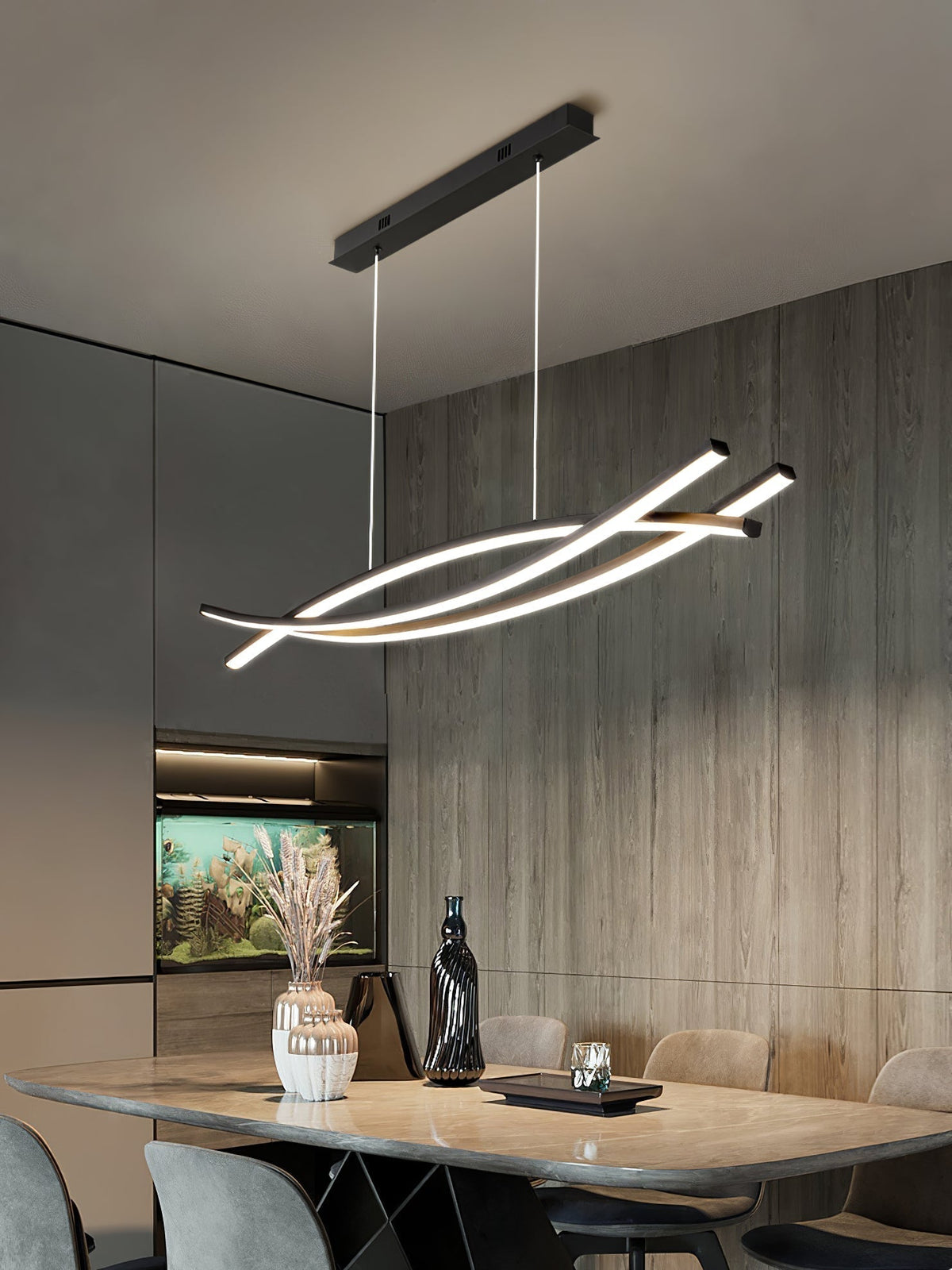 Curinis Moderne minimalistische kunst kroonluchter met LED