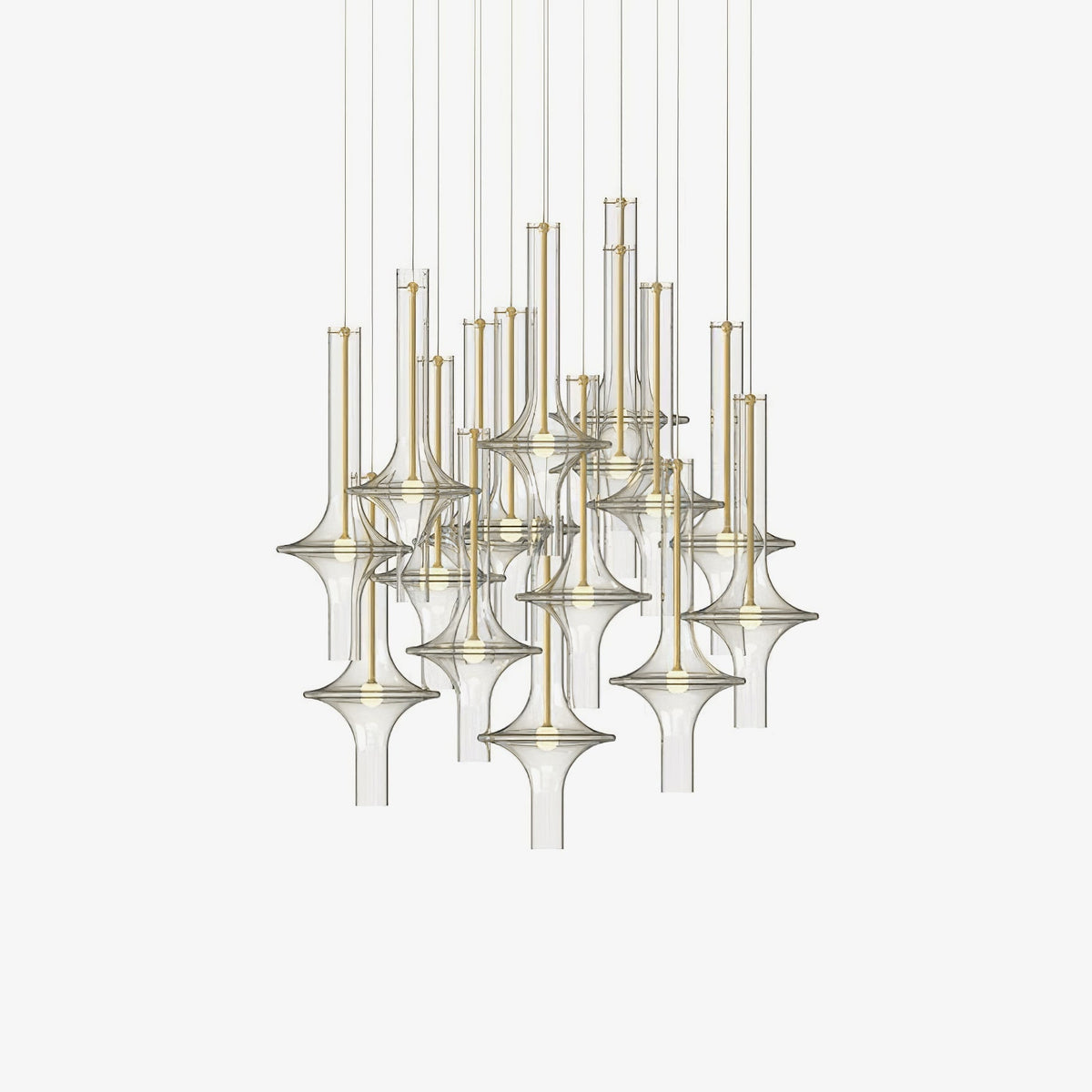 Sarenol glas industriële glamoureus hanglamp