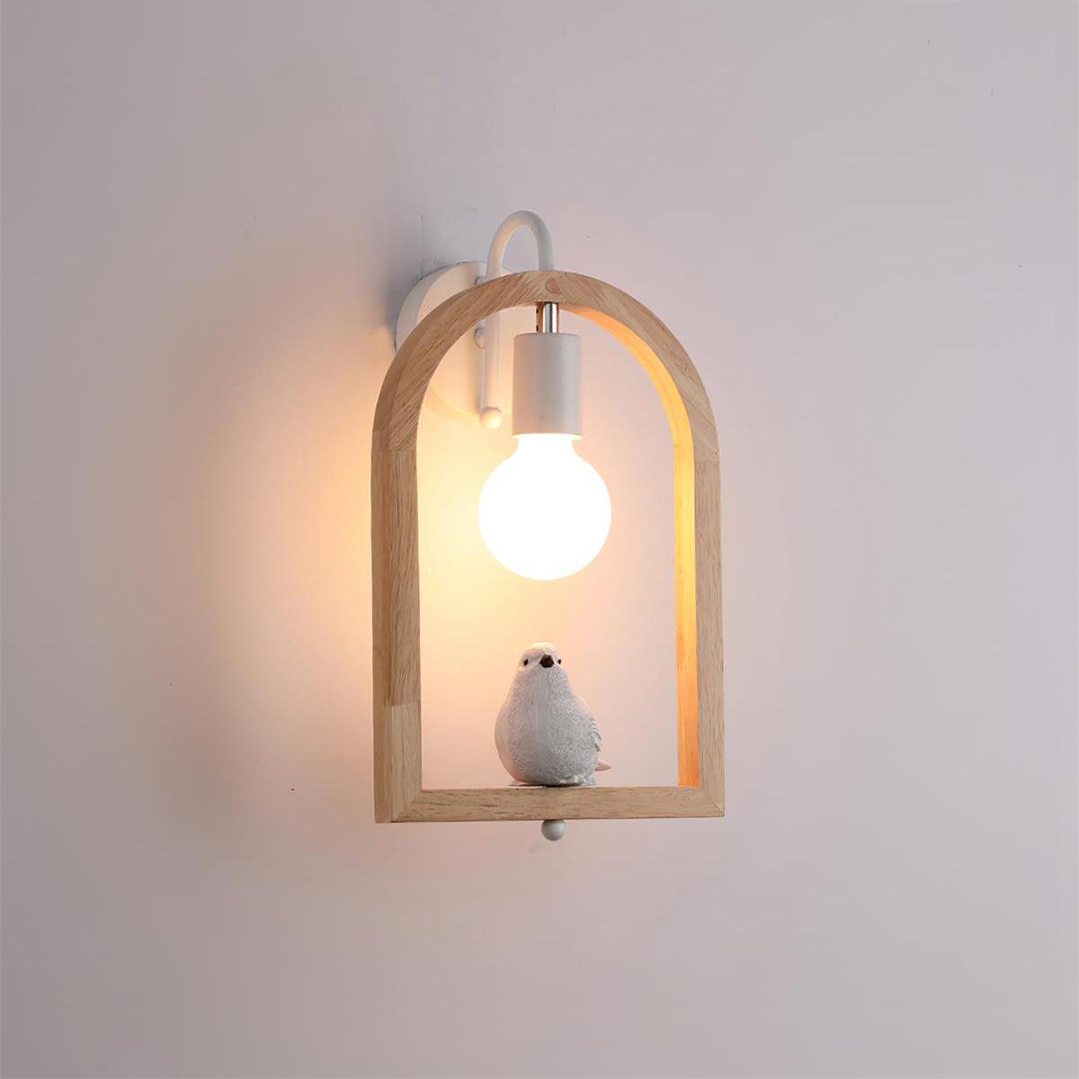 Cari Noords Kunst Vogel hars wandlamp