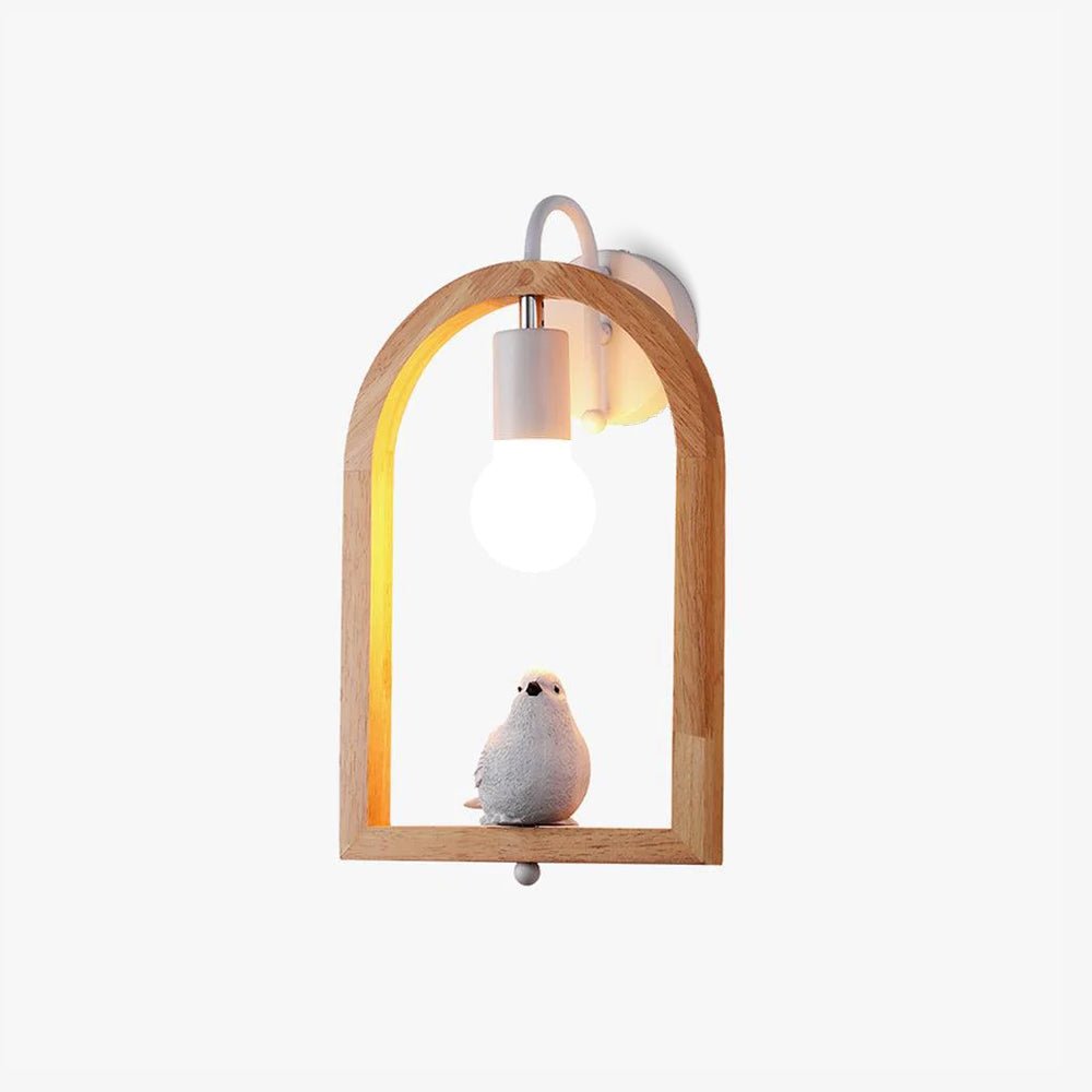 Cari Noords Kunst Vogel hars wandlamp