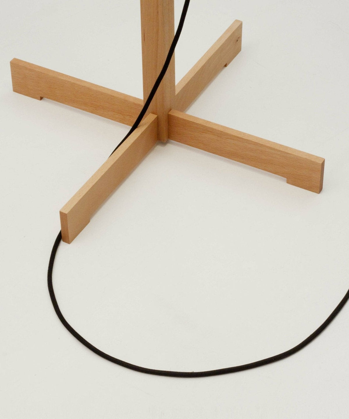 Jex Houten Stoffen vloerlamp