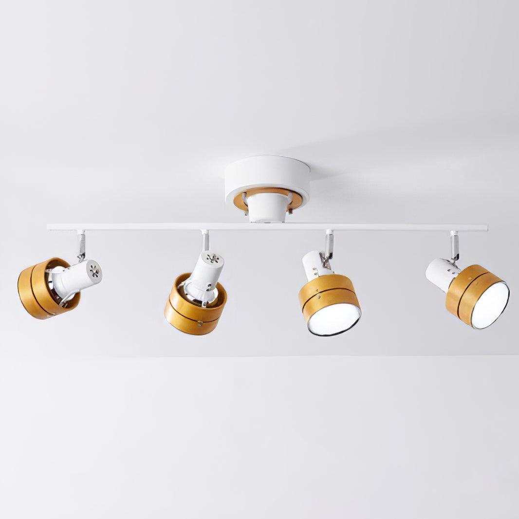 Elsorila elegantie aanpasbare spot plafondlamp van hout