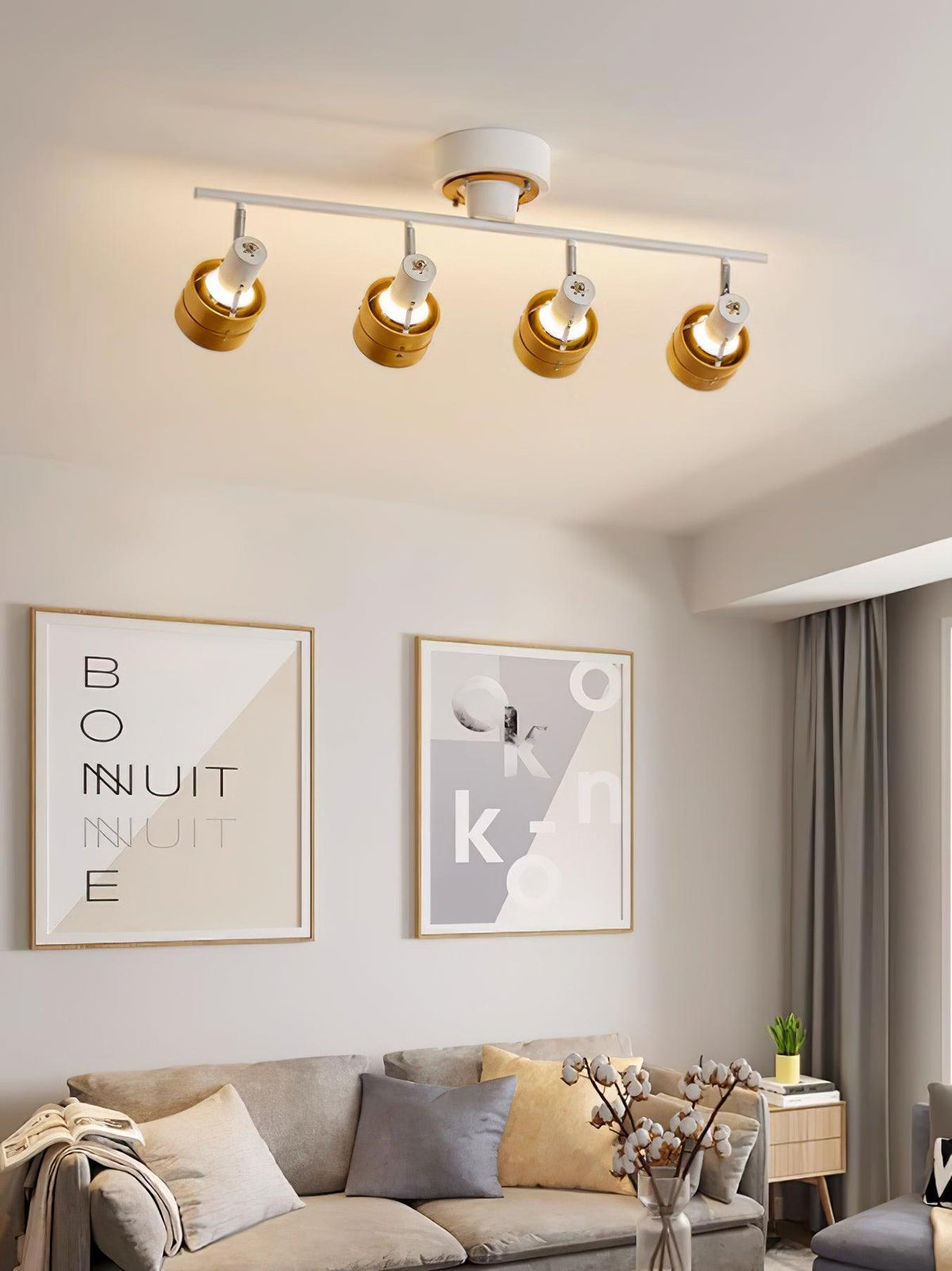 Elsorila elegantie aanpasbare spot plafondlamp van hout