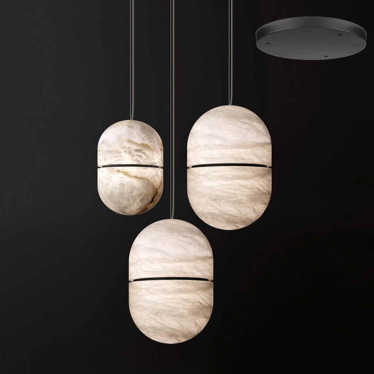 Satatr albasten hanglamp Capsule-shaped