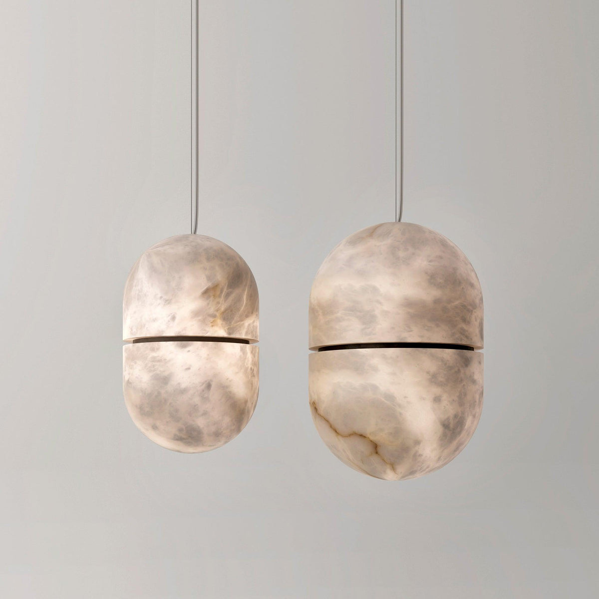 Satatr albasten hanglamp Capsule-shaped