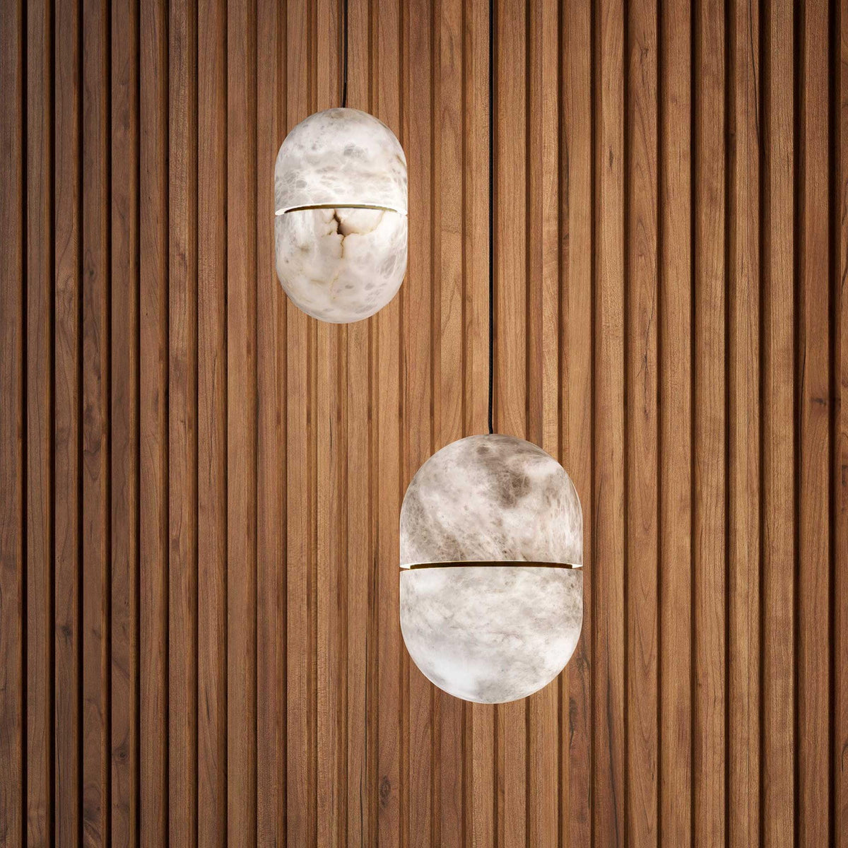 Satatr albasten hanglamp Capsule-shaped