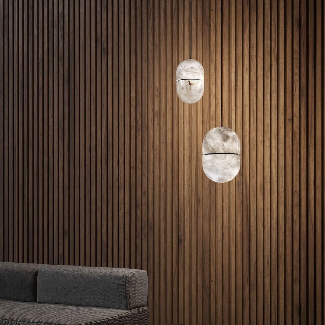 Satatr albasten hanglamp Capsule-shaped
