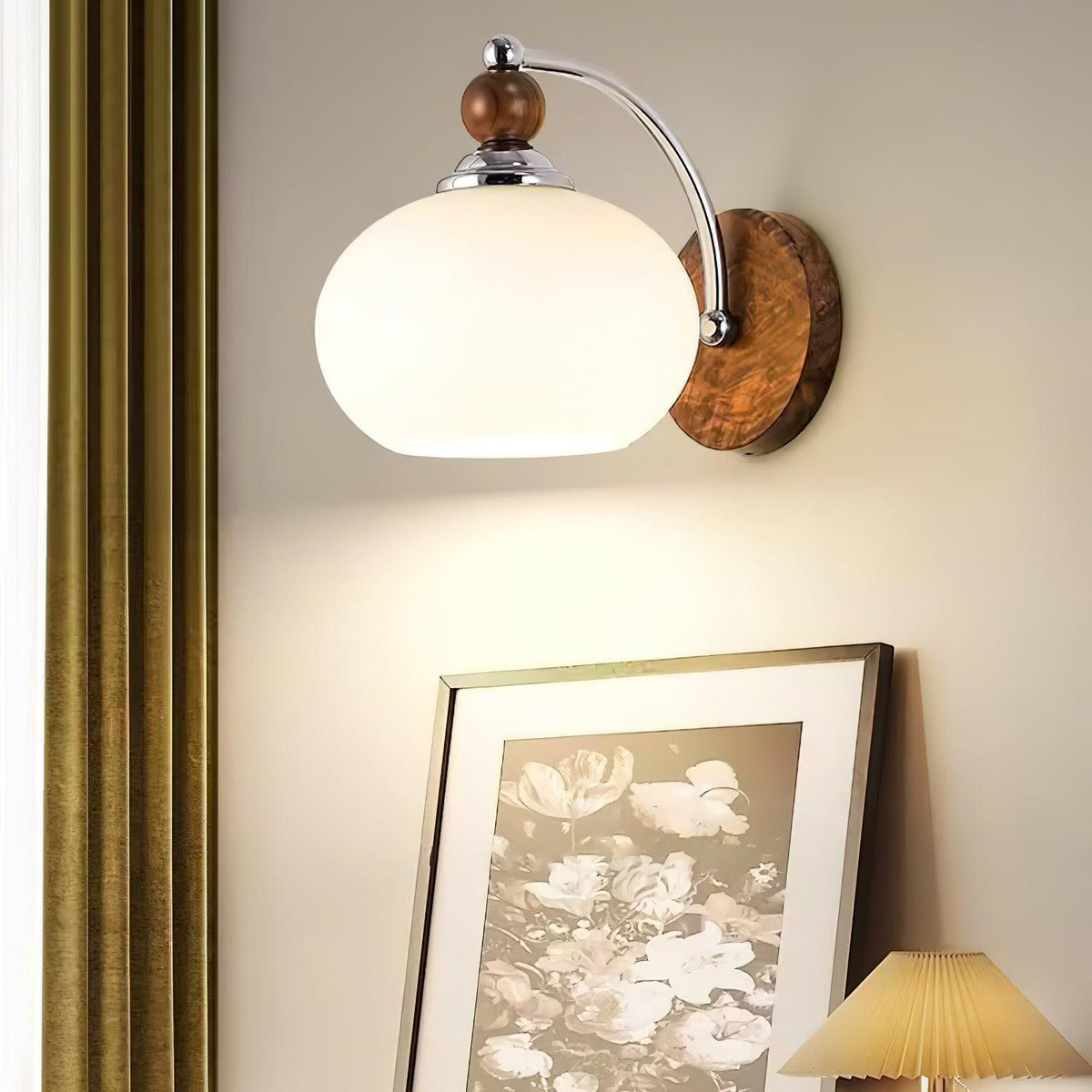 Vicare premium glazen wandlamp in Noordse kunststijl