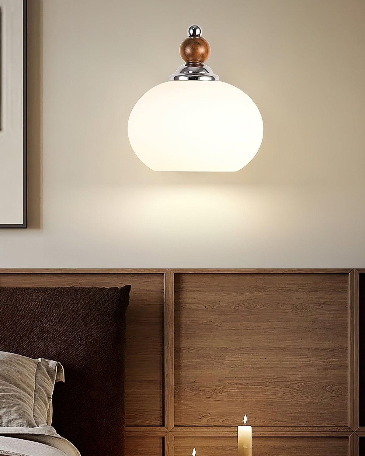 Vicare premium glazen wandlamp in Noordse kunststijl