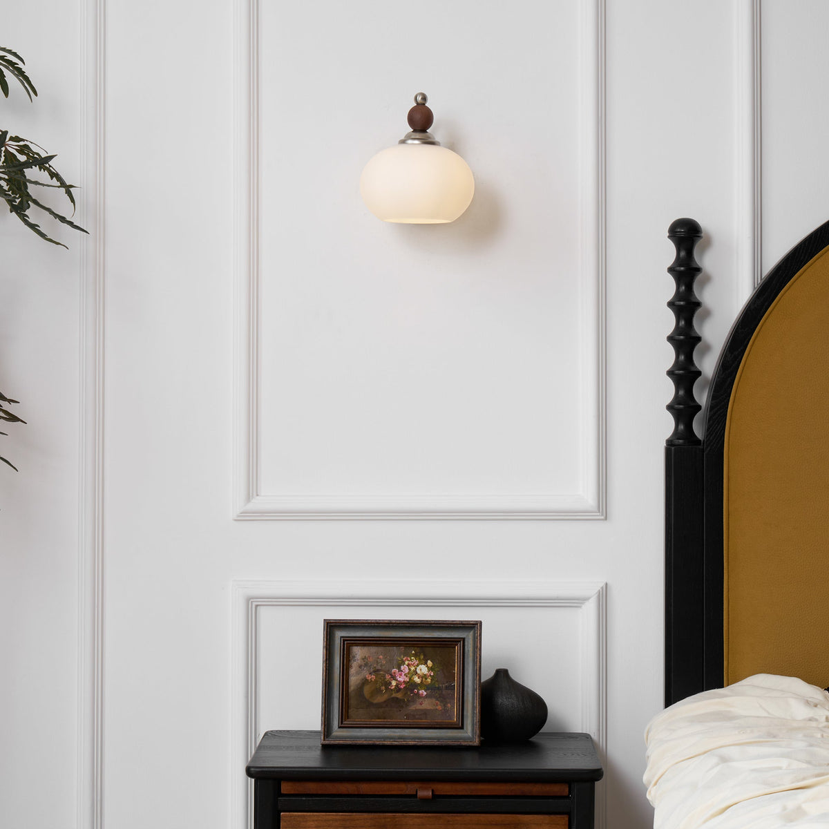 Vicare premium glazen wandlamp in Noordse kunststijl