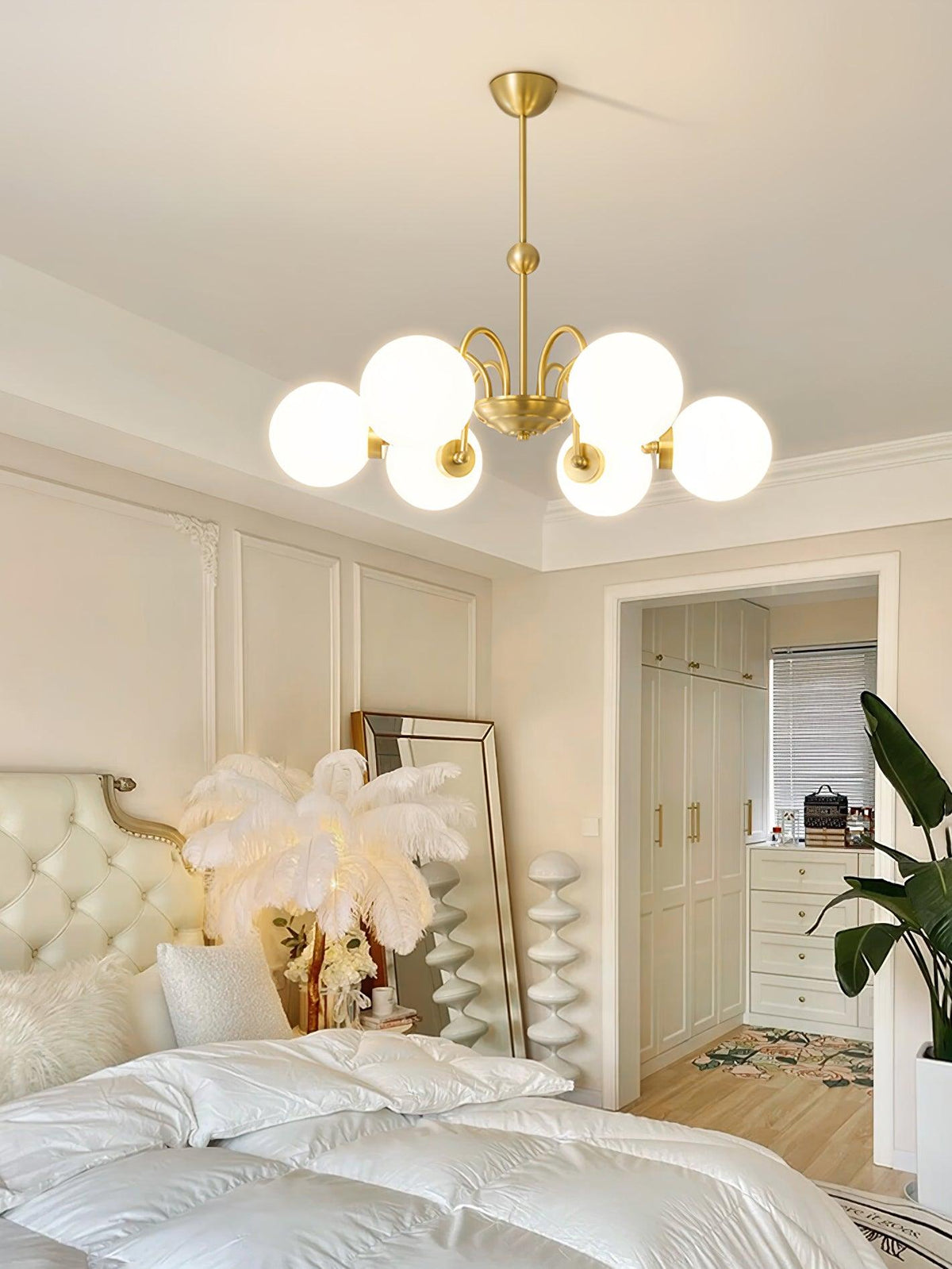 Lioruaine Kroonluchter met luxe glazen bolletjes