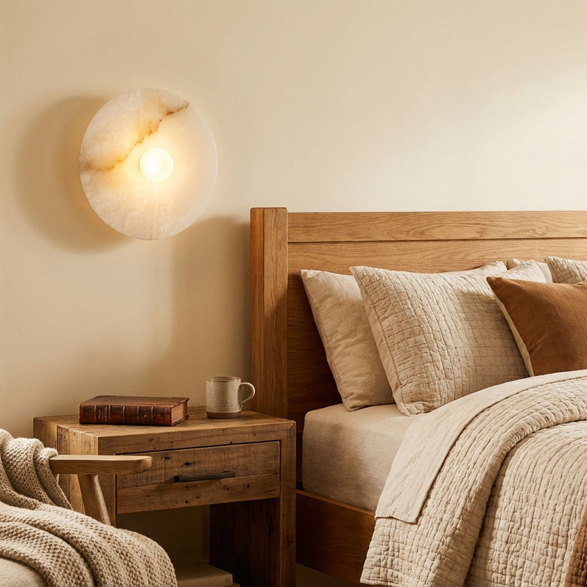 Nivaenne Core albasten wandlamp
