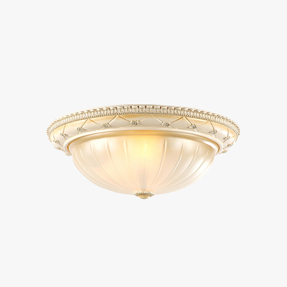 Alessio Minimalistische Plafondlamp Cremekleurig Hars Woonkamer