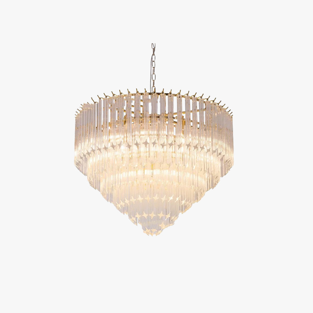 Alessio Moderne Luxe Kunst LED Hanglampen Glas Woonkamer