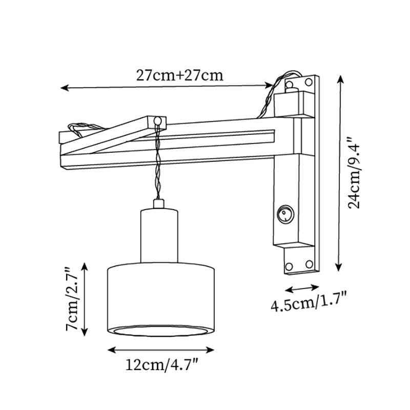 Lavenil wandlamp