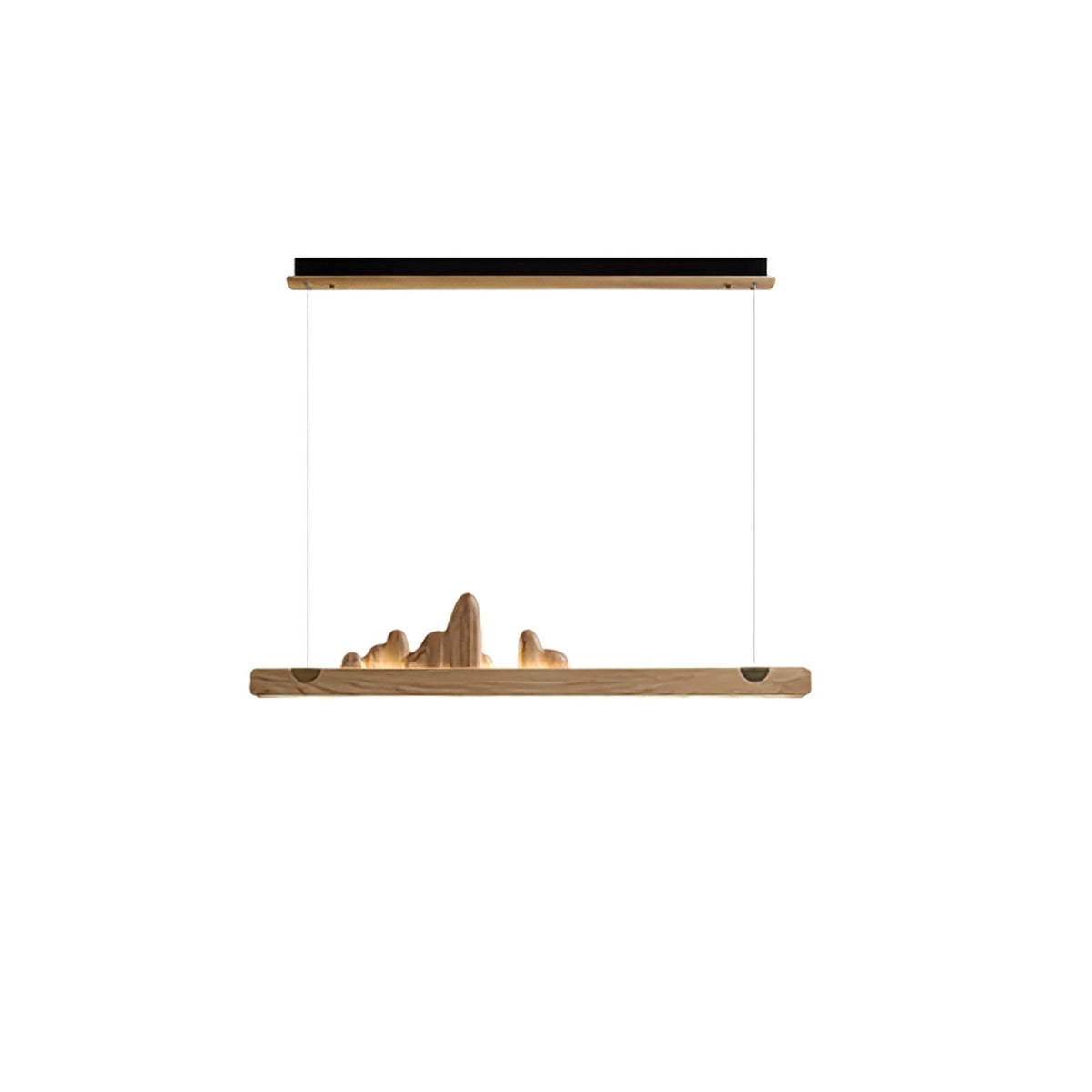 Elvaaine Moderne hanglamp van walnoothout