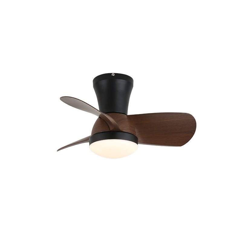 Luvora Minimalistische plafondventilator met verlichting van walnoothout