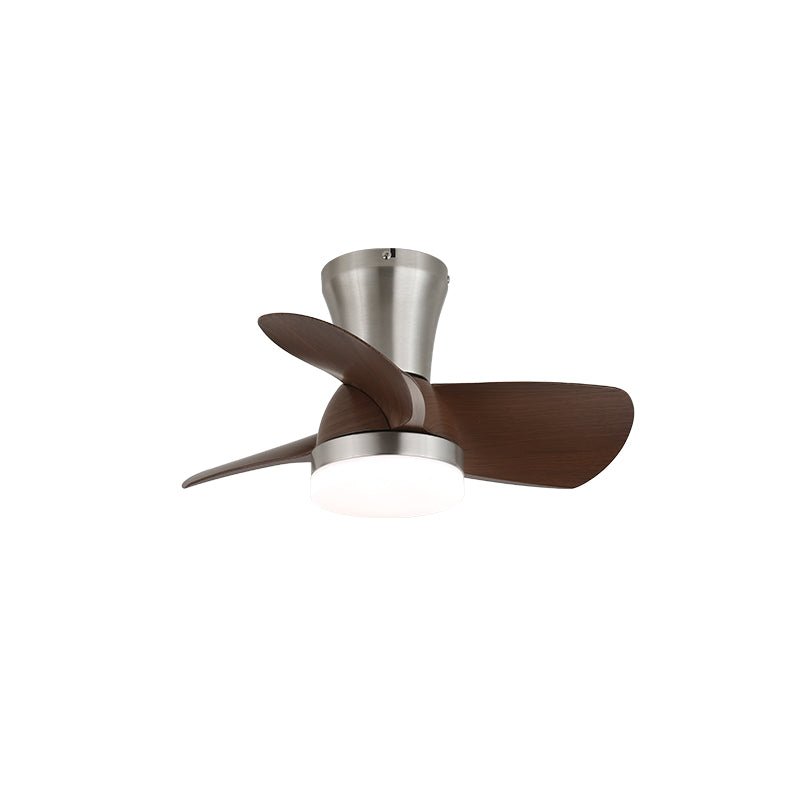Luvora Minimalistische plafondventilator met verlichting van walnoothout