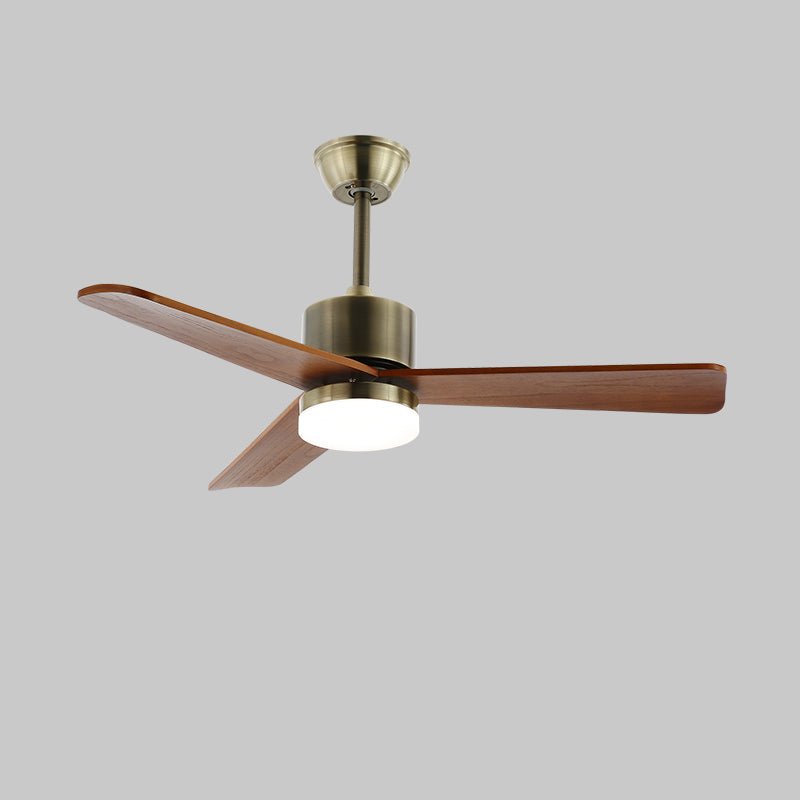 Ventio minimalistisch plafondventilator met verlichting van zilver en walnoot
